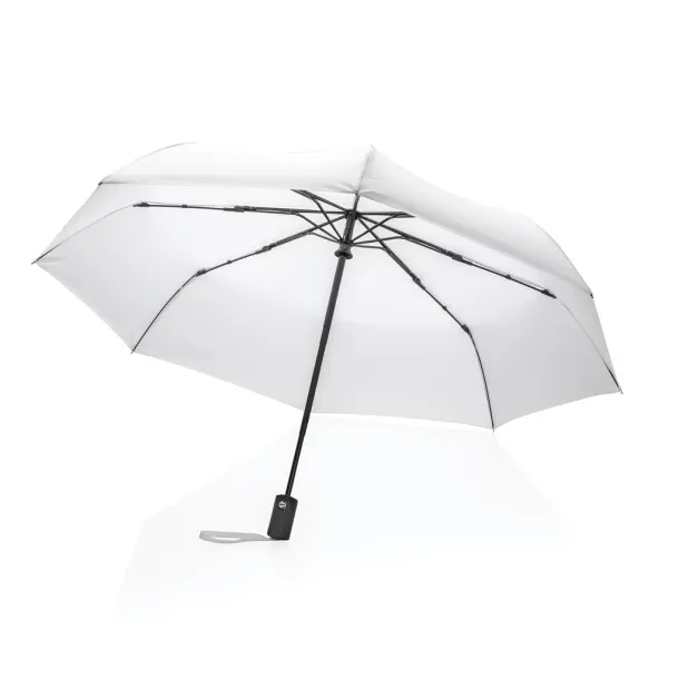  21" Impact AWARE™ RPET 190T auto open/close umbrella - XD Collection White 