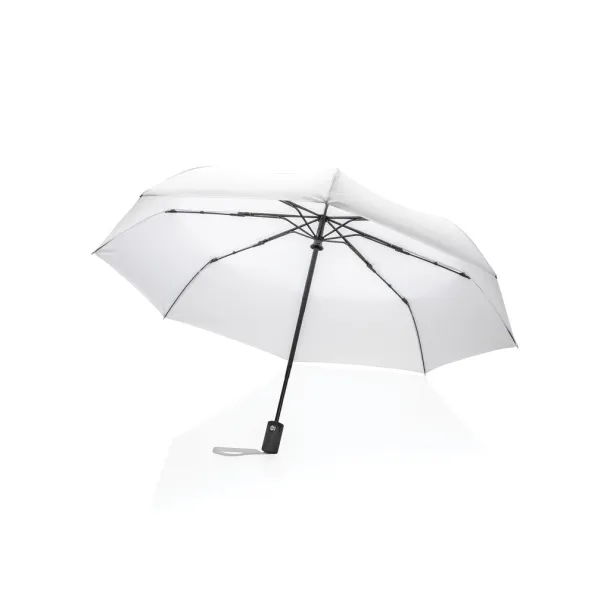  21" Impact AWARE™ RPET 190T auto open/close umbrella - XD Collection White 