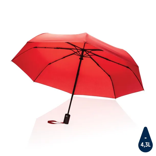  21" Impact AWARE™ RPET 190T auto open/close umbrella - XD Collection Crvena 