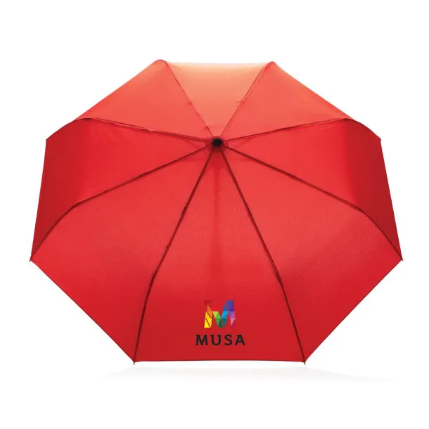  21" Impact AWARE™ RPET 190T auto open/close umbrella - XD Collection Crvena 