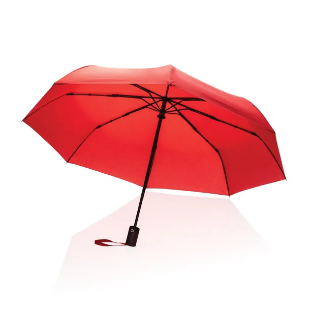  21" Impact AWARE™ RPET 190T auto open/close umbrella - XD Collection Crvena 