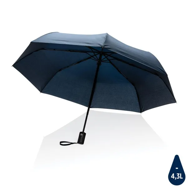  21" Impact AWARE™ RPET 190T auto open/close umbrella - XD Collection Navy Blue 