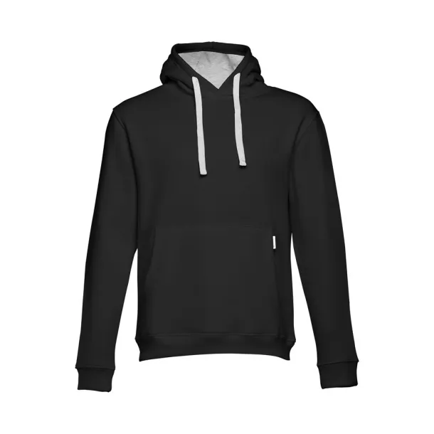 MOSCOW unisex hoodica, 320 g/m² Crna Heather light grey