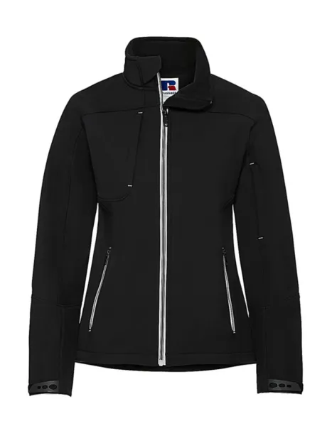  Ladies' Bionic Softshell Jacket - Russell  Black