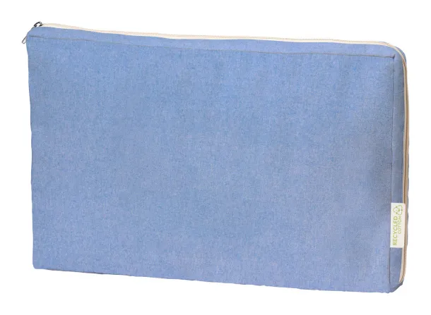 Drift cotton laptop pouch Blue