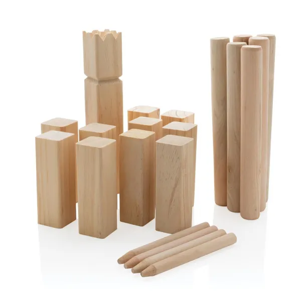  Wooden kubb set - XD Collection Brown 