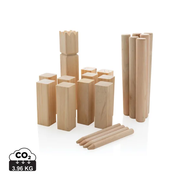  Wooden kubb set - XD Collection Brown 