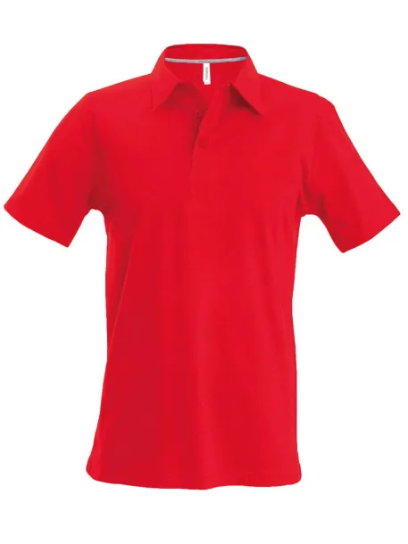  MEN'S SHORT-SLEEVED POLO SHIRT - Kariban Red