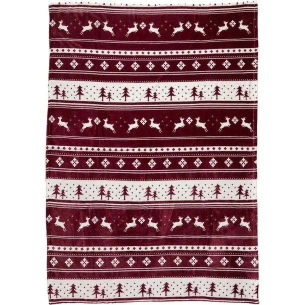  Fleece blanket burgundy