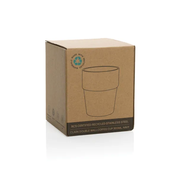  Clark RCS double wall coffee cup 300ML - XD Collection navy 