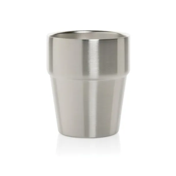  Clark RCS double wall coffee cup 300ML - XD Collection Silver 