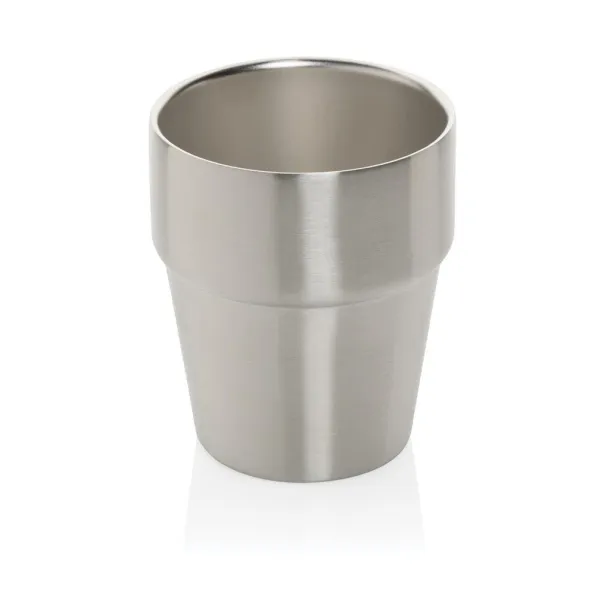  Clark RCS double wall coffee cup 300ML - XD Collection Silver 