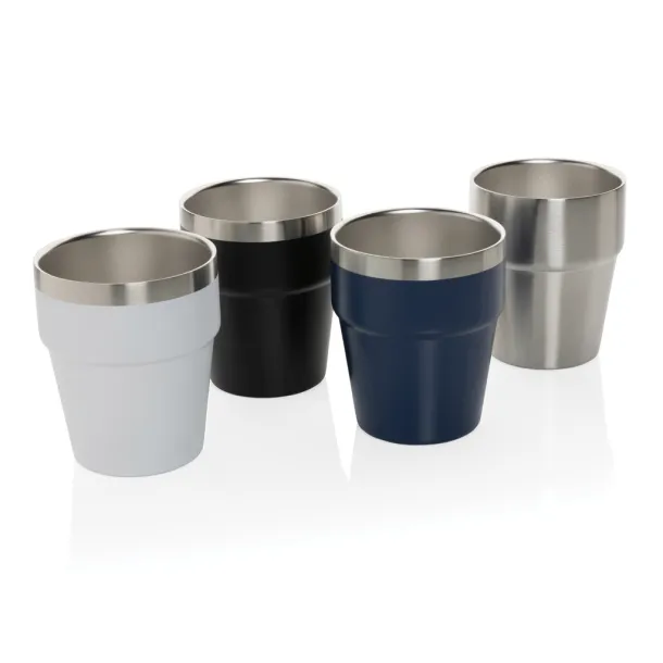  Clark RCS double wall coffee cup 300ML - XD Collection Silver 