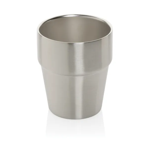  Clark RCS double wall coffee cup 300ML - XD Collection Silver 