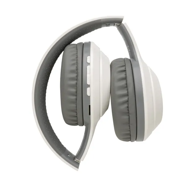  RCS standard recycled plastic headphone - XD Collection White 