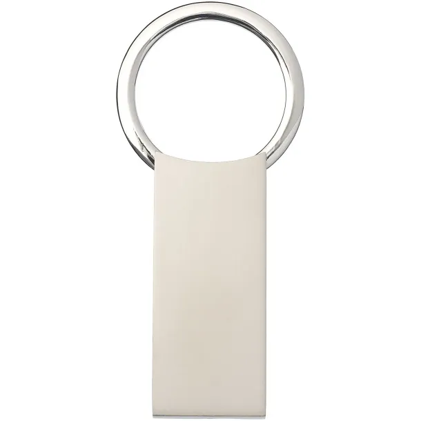 Omar rectangular keychain - Bullet Silver