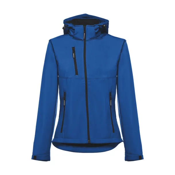 ZAGREB WOMEN Women's softshell with removable hood Royal blue