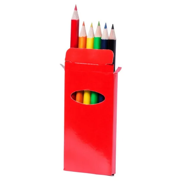  Colour pencil set red