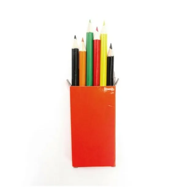  Colour pencil set red