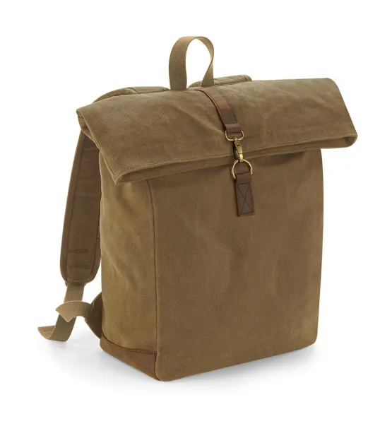  Heritage Waxed Canvas Backpack - Quadra Desert Sand