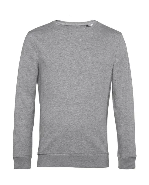  Frotirni muški pulover od organskog pamuka - B&C Heather Grey