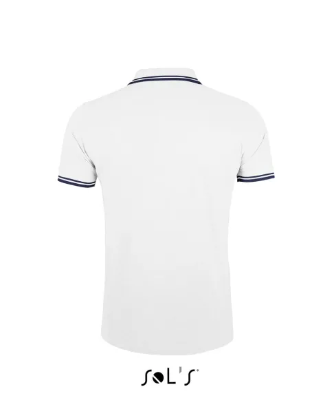 PASADENA MEN - POLO SHIRT - SOL'S White Navy