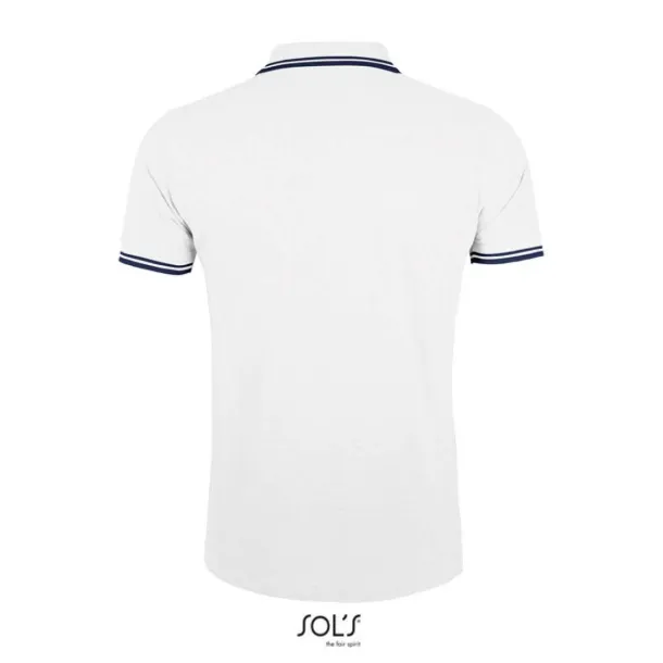 PASADENA MEN - POLO SHIRT - SOL'S White Navy