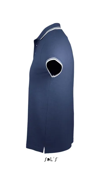 PASADENA Muška polo majica, 200 g/m2 - SOL'S French Navy Bijela