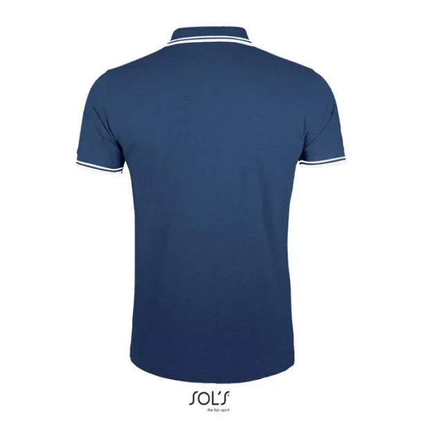 PASADENA Muška polo majica, 200 g/m2 - SOL'S French Navy Bijela