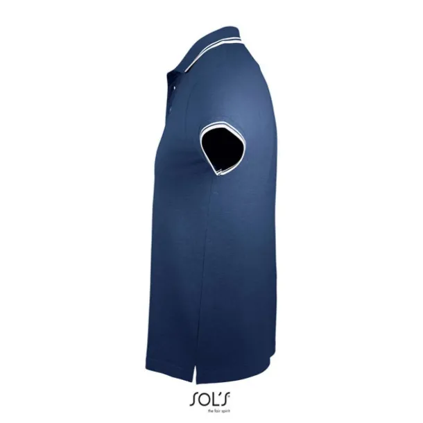 PASADENA Muška polo majica, 200 g/m2 - SOL'S French Navy Bijela