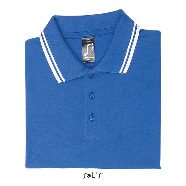 PASADENA MEN - POLO SHIRT - SOL'S Royal blue White