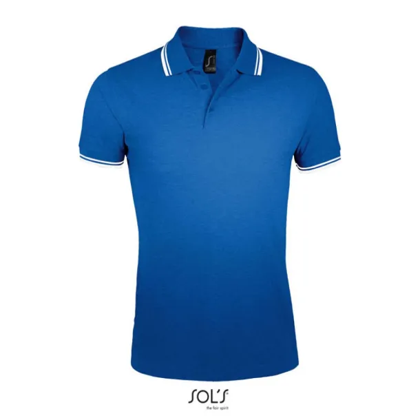 PASADENA MEN - POLO SHIRT - SOL'S Royal blue White