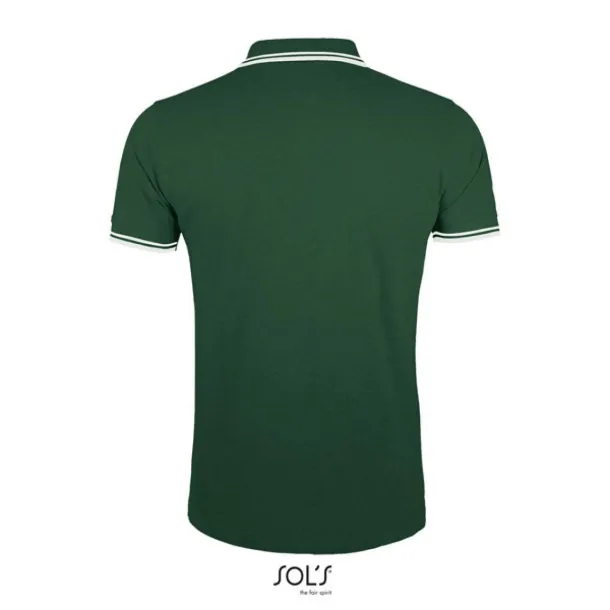 PASADENA MEN - POLO SHIRT - SOL'S Forest Green White