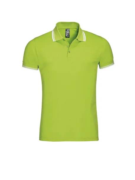 PASADENA MEN - POLO SHIRT - SOL'S Limeta White