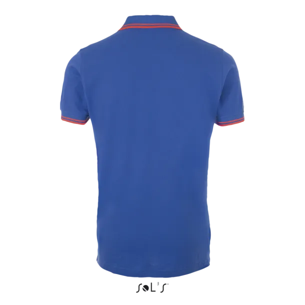 PASADENA MEN - POLO SHIRT - SOL'S Royal blue Neon Coral