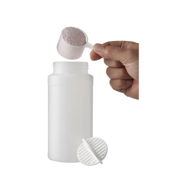 Baseline Plus 500 ml shaker bottle White Frosted white