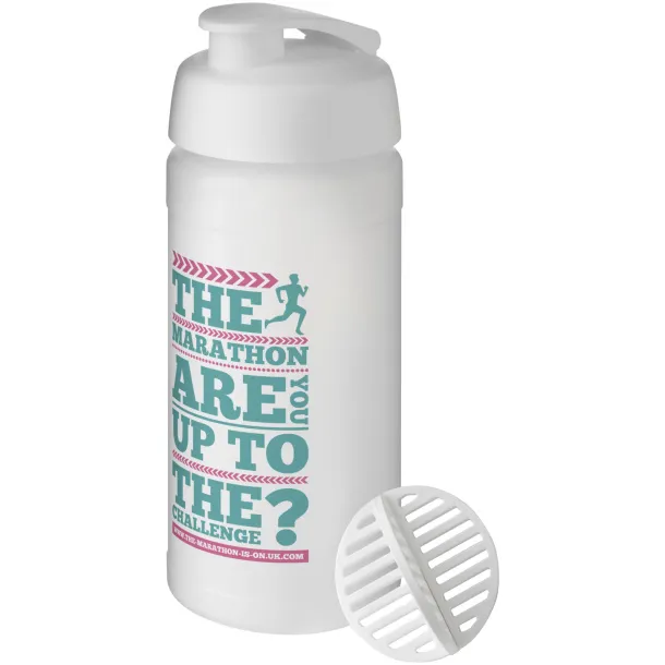Baseline Plus boca shaker, 500 ml Bijela Frosted Clear