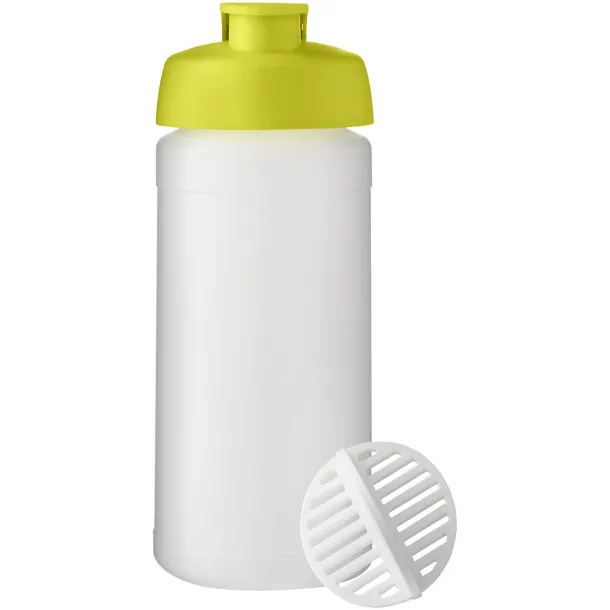 Baseline Plus 500 ml shaker bottle Lime Frosted white