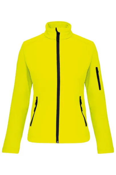  Ženska softshell jakna - Kariban Fluorescent Yellow