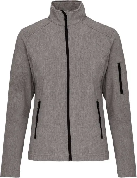  LADIES' SOFTSHELL JACKET - Kariban Marl Grey