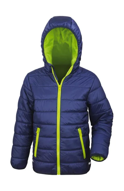  Junior/Youth Soft Padded Jacket - Result Core Navy Limeta