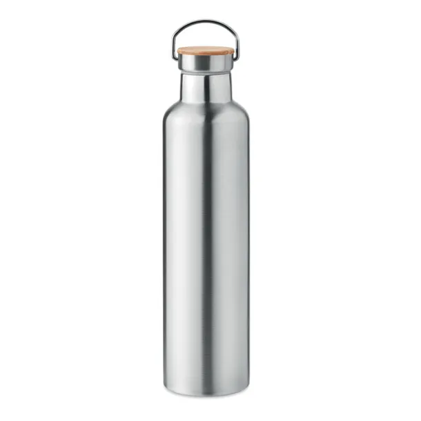 HELSINKI LARGE Double wall flask 1L Matt Silver