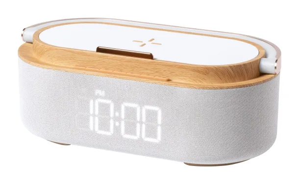 Nakles multifunctional alarm clock White Natural