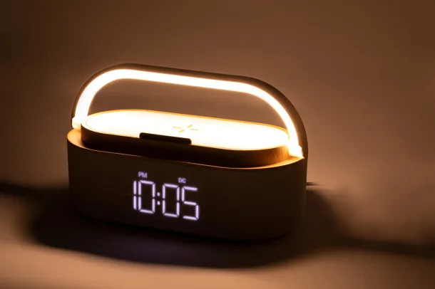 Nakles multifunctional alarm clock White Natural