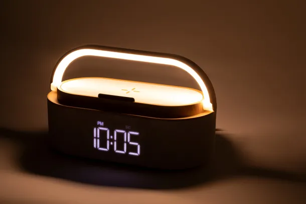 Nakles multifunctional alarm clock White Natural