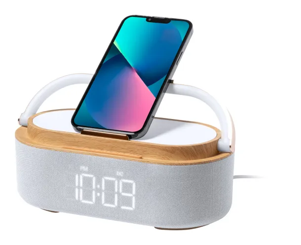Nakles multifunctional alarm clock White Natural