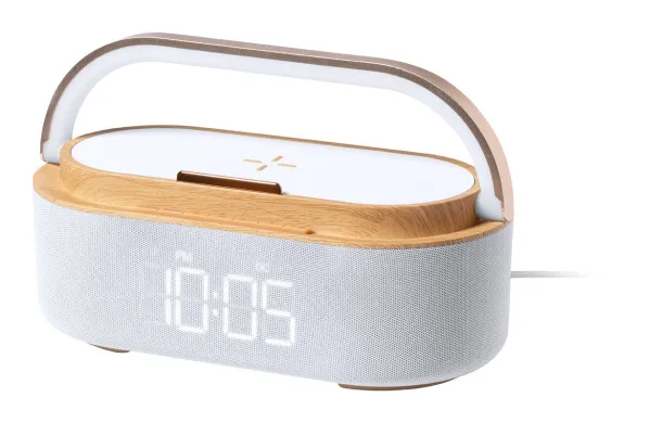 Nakles multifunctional alarm clock White Natural