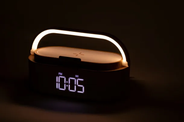 Nakles multifunctional alarm clock White Natural