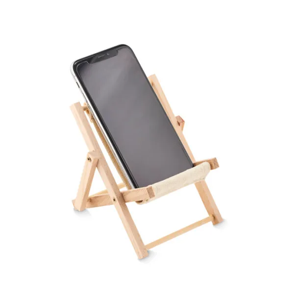 SILLITA Deckchair-shaped phone stand Beige