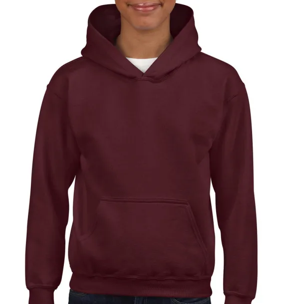  Heavy Blend Youth Hooded Sweat - Gildan Maroon